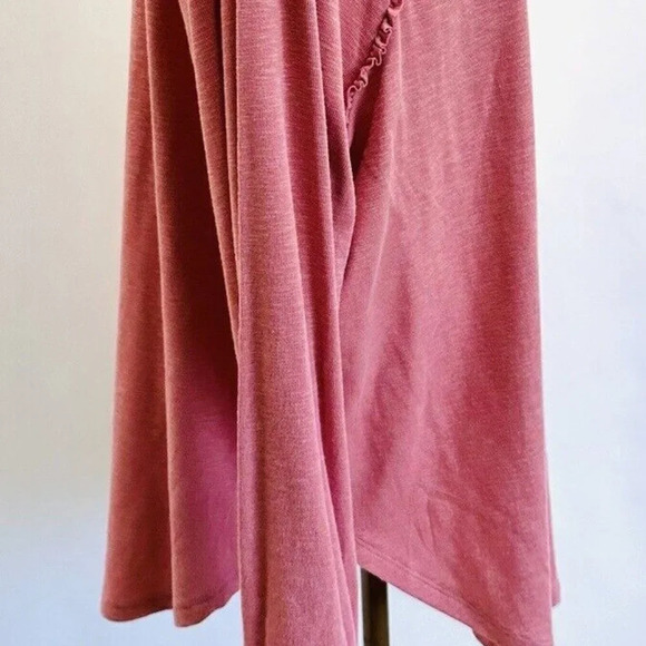 NWT LAUREN CONRAD Women Long Sleeve Pullover Round Neck Pink Shirt Plus Size XXL - Picture 9 of 12